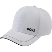 BOSS per uomo. 50492716 Berretto in tessuto bianco (OSFA), Casual, Cotone