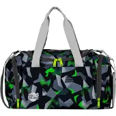 MCNEILL Borsa sportiva grigio / verde neon / nero