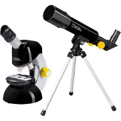 National Geographic Telescopio e set microscopio con adattatore per smartphone