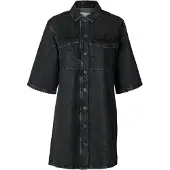 Selected Vestito Di Jeans Donne Nero 40