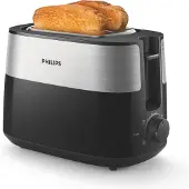 Philips Daily Collection Tostapane - 2 fette, fessura ampia, metallo HD2516/90