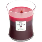 Woodwick Trilogy Sun-Ripened Bacche 275 g — Candela Profumata in Vaso