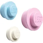 LEGO Set appendiabiti - Bianco, azzurro, rosa