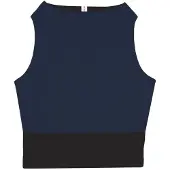 Mymarini Women's Surf Top Parte superiore bikini Donna (L, blu)
