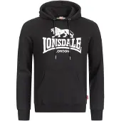 Lonsdale Felpa 'Fremington' nero / bianco