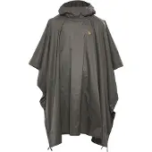 Fjällräven Poncho Poncho Uomo (One Size, nero/grigio)