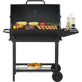 Casa.pro Carrello per barbecue 'Armento' 95x108x61cm nero