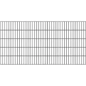 Alberts 642907 Staccionata doppia, plastificata, antracite, altezza 100 cm