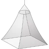 Basic Nature Moskitonetz Klassik Baldachin Mesh 850 Zanzariera bianco