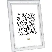 Deknudt Frames Portafoto bianco con accenti marroni 13x18 S221H3