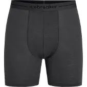 Icebreaker Anatomica Long Boxers Intimo lana merinos Uomo (XXL, nero)