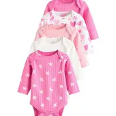 Next Tutina / body per bambino rosa / rosa / pitaya / bianco