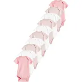 Next Tutina / body per bambino rosa / bianco
