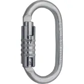 C.A.M.P. Oval Pro 3Lock Moschettone in acciaio grigio