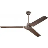 WESTINGHOUSE Ventilatore da soffitto Industrial, marrone, silenzioso, 142 cm