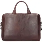 Dermata Borsa portadocumenti marrone scuro