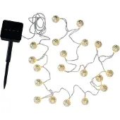 Pauleen Sunshine Glamour catena LED solare argento
