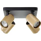 Brilliant Faretto Marty sabbia/oro/nero 4 luci
