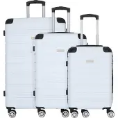 Nowi Rhodos 4 ruote Set di valigie 3 pezzi bianco