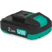 Vonroc Batteria 20V – 2.0Ah | porta USB-C bidirezionale