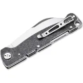 Böker Atlas Backlock Sheepfoot Coltelli (Klinge 6,8 cm, nero/grigio)