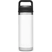 Yeti Coolers Rambler Bottle Chug Cap Bottiglia termica (532 ml, bianco/grigio)