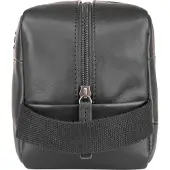 Leonhard heyden Hamburg Borsa da toilette Vera Pelle 25.5 cm nero