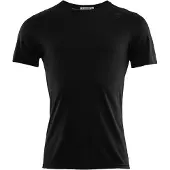 Aclima Lightwool Undershirt Tee Intimo lana merinos Uomo (M, nero)