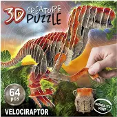 Educa Borras Puzzle Di Dinosauri Velociraptor 3d