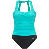 LASCANA Costume intero modellante acqua / nero