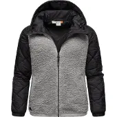 Ragwear Giacca di pile funzionale 'Leeloo' grigio / nero