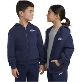 Nike Kids Giacca di felpa 'CLUB FLEECE' navy / bianco