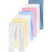 Next Leggings giallo / grigio chiaro / rosa / bianco