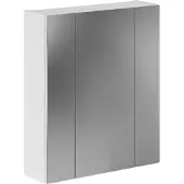 Ebuy24 Mobiletto specchio da bagno Linus 3 ante bianco.
