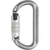 Austrialpin Ovalo ID Aluminium 3-Way Auto-Lock Moschettoni a ghiera grigio