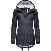 Ragwear Giacca invernale 'Zuzka' blu notte / marrone / bianco