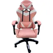 HTI Sedia da scrivania Krit rosa-bianco