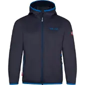 TROLLKIDS Kid's Trolltunga Jacket Giacca antipioggia Bambini (128, blu)