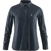 Fjällräven Women's Övik Lite Shirt L/S Camicetta Donna (XS, blu)