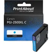 PrintAbout Cartuccia compatibile Canon PGI-2500XL C - ciano ad alta capacità