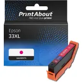 PrintAbout Cartuccia compatibile Epson 33XL (C13T33634012) - Magenta Alta capacità