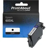 PrintAbout Cartuccia compatibile Epson 603XL (C13T03A14010) - Nero Alta capacità