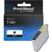 PrintAbout Cartuccia compatibile Epson T1281 - Nero