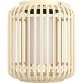 Eglo Lanterna solare a LED Marliano, altezza 24 cm, legno chiaro, legno