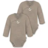 Normani Tutina / body per bambino beige / bianco