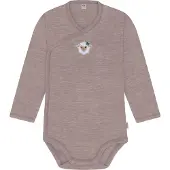 Normani Tutina / body per bambino beige sfumato / talpa / antracite