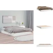 vidaXL Letto in legno massiccio bianco 150x200 cm - Letti & reti