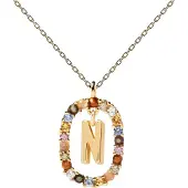 PDPaola Bellissima Collana Placcata Oro Lettera N Co01-273-U — Collana