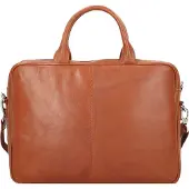 Dermata Valigetta Vera Pelle 39 cm Vano porta PC marrone