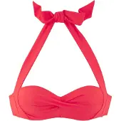 LASCANA Top per bikini rosso acceso